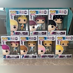 BTS Funko Pops Set of 7